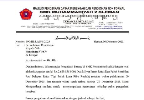 Permintaan Penawaran